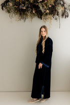 Velours Kaftan Koningsblauw