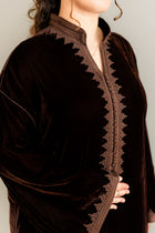 Velours Kaftan Bruin