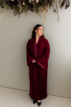 Velours Kaftan Rood