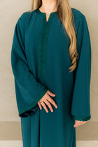 Katoenen Kaftan Petrol Blauw
