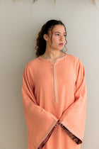 Gestructureerde Kaftan Peach