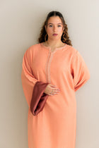 Gestructureerde Kaftan Peach