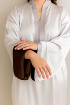 Gestructureerde Kaftan Lichtgrijs