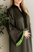 Gestructureerde Kaftan Olijfgroen