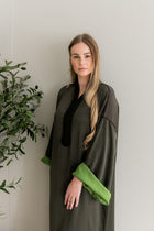 Gestructureerde Kaftan Olijfgroen