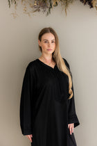 Geborduurde Kaftan Zwart