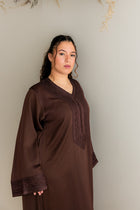 Geborduurde Kaftan Bruin