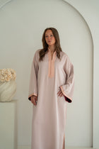 Satijnen Kaftan Roze
