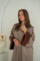 Satijnen Kaftan Taupe